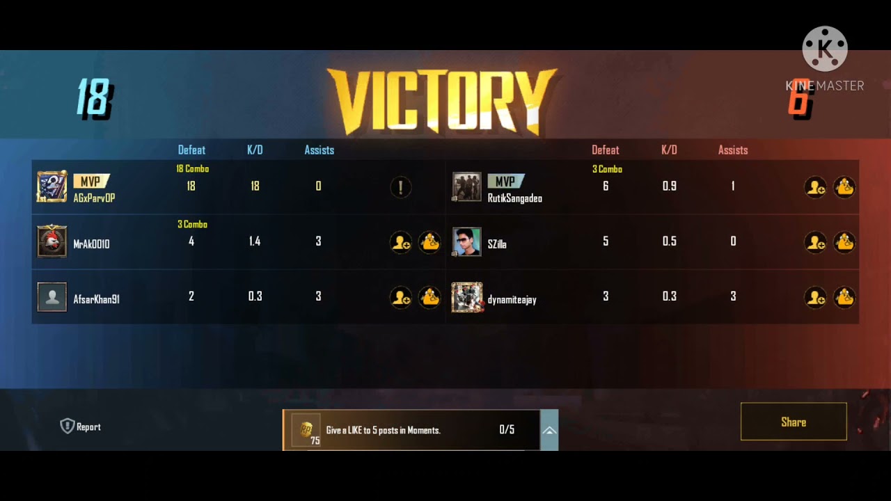 18 combo in gun game || Pubg mobile||