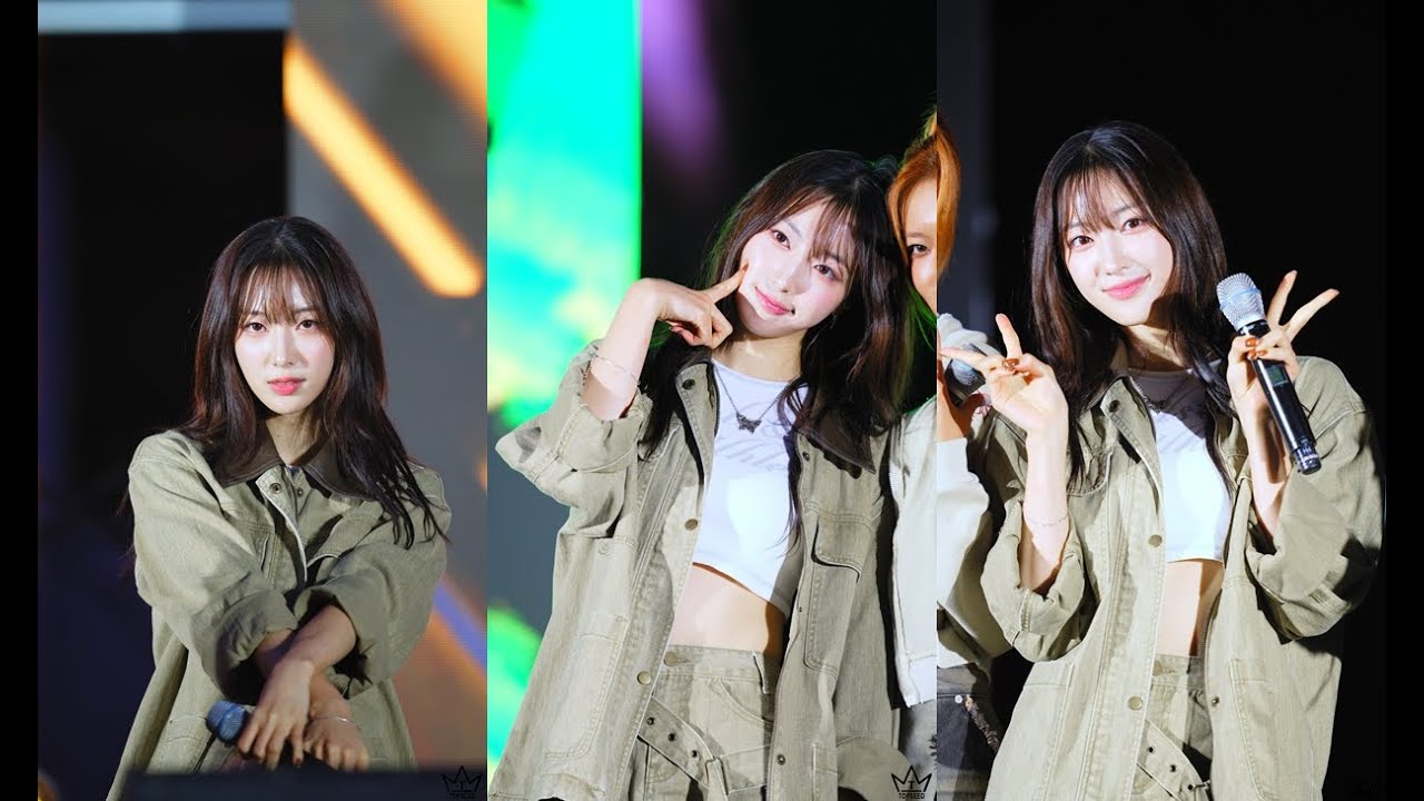 하이키 (H1-KEY) 리이나 '건물 사이에 피어난 장미+뜨거워지자+Heart Light' 직캠 241009@한글날문화행사