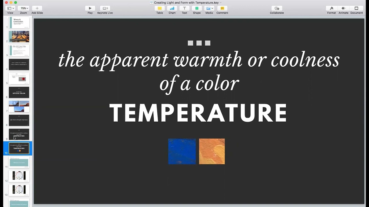 AWLC Warm and Cool Color: How to Use Temperature to Create Form & Light