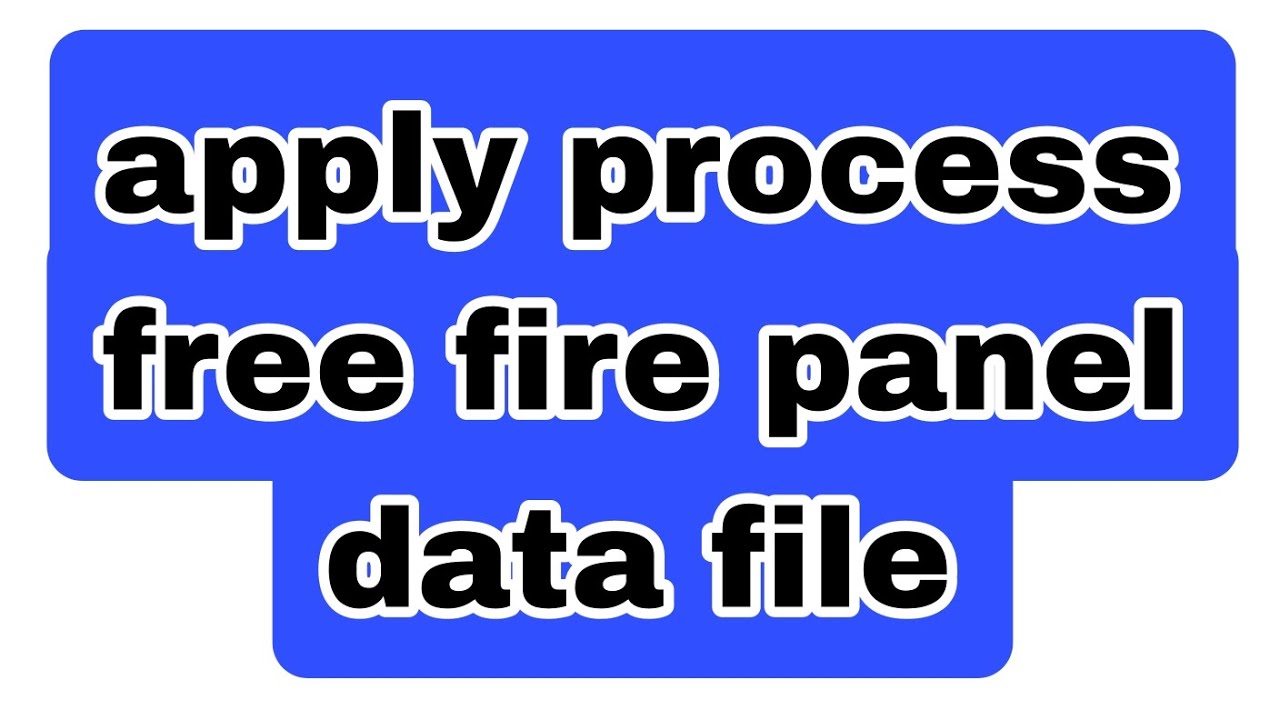 New apply process free fire data file