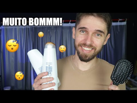 ASMR CABELEIREIRO LAVANDO SEU CABELO para fazer VOCÊ DORMIR