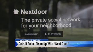 Detroit police partner with 'Nextdoor' app