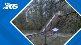 Train trestle collapses in Corvallis, OR