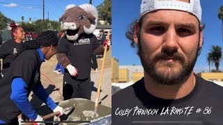 LA RAMS GIVE BACK TO VETERANS AT COMMUNITY EVENT; SHOW LOVE TO SOLDIERS DURING NFL SALUTE TO SERVICE