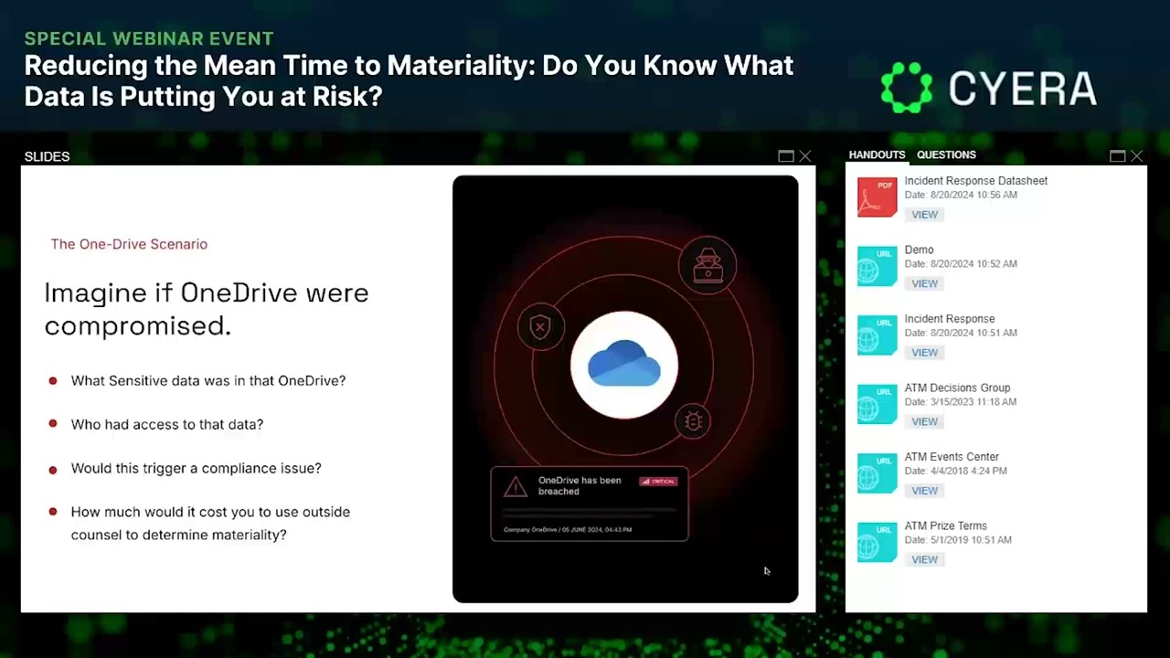 Reducing the Mean Time to Materiality: Do You Know What Data Is Putting You at Risk?