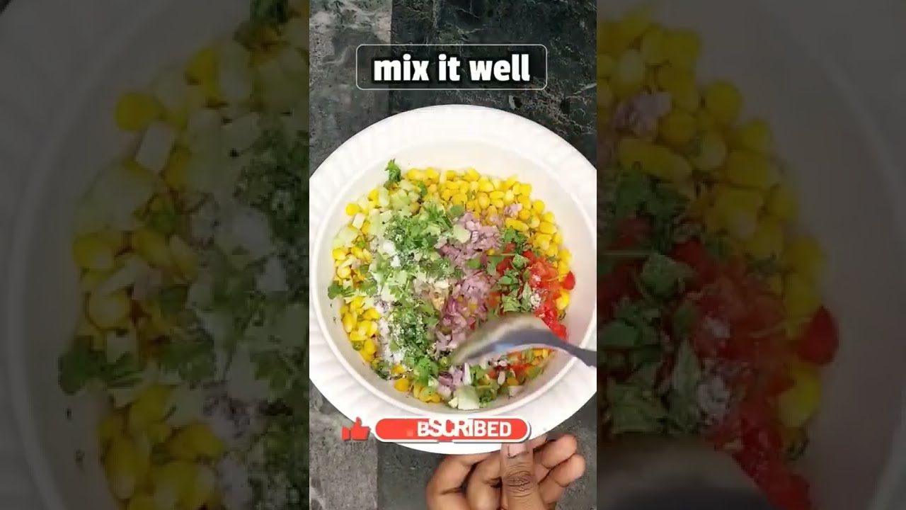 Spicy Corn Chaat Recipe | How To Make Corn Chaat At Home | Quick & Easy Recipe 🌽🤪