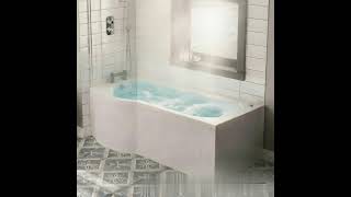 Spa Vibes at Home! 🛁 Left Hand P-Shape Whirlpool Bath Bubbles #bathgoals #relax #relaxingbath