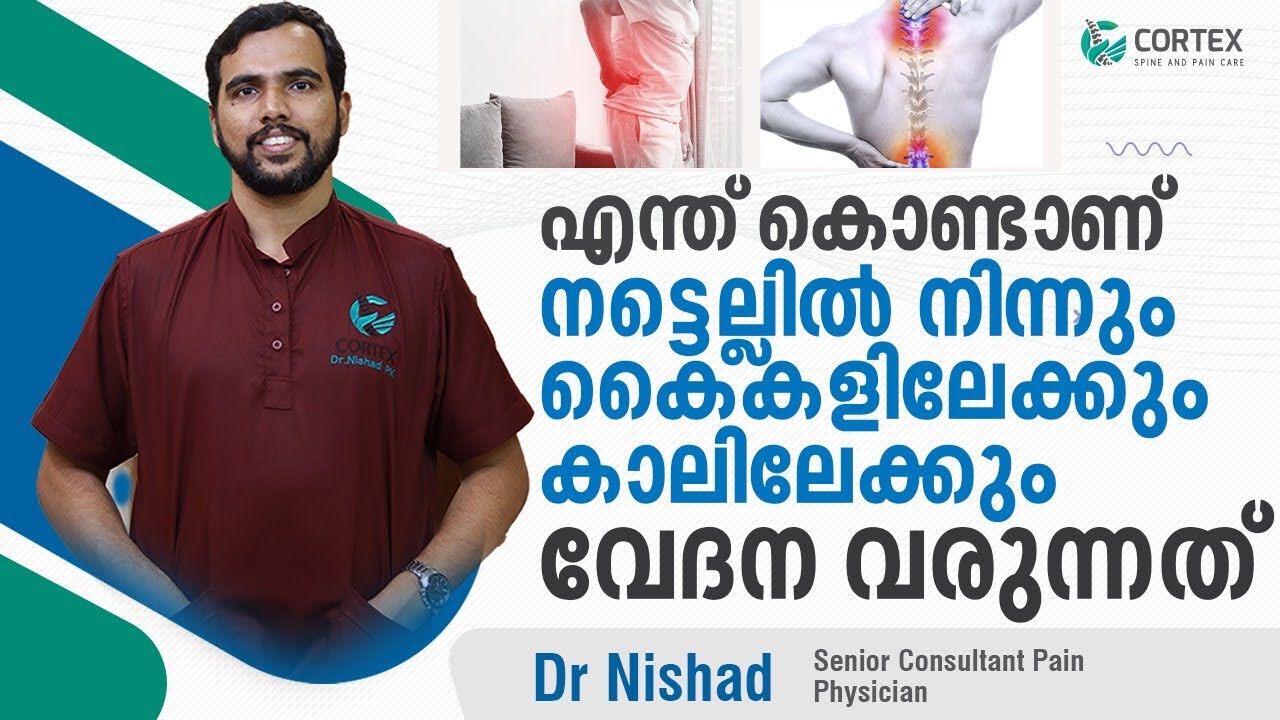 എന്ത് കൊണ്ടാണ് നട്ടെല്ലിൽ നിന്നും കൈകളിലേക്കും കാലിലേക്കും വേദന വരുന്നത് | nattellu vedana malayalam