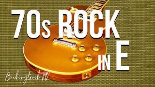 70s Rock Guitar Backing Track in E