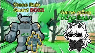 TAKAMI TRIES OUT A GAME SIMILAR TO DEAD RAILS AND ENCOUNTERS THE BOSS STONE RUIN GUARD 🔥: PET CAP... screenshot 2