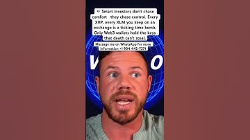 Do not hold your crypto on exchanges or cold wallet make sure you are holding them on Web3 #xrp