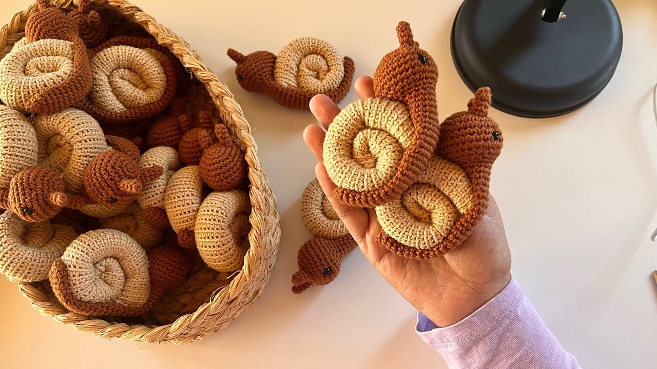 Amigurumi salyangoz dikiyoruz 🐌🐌