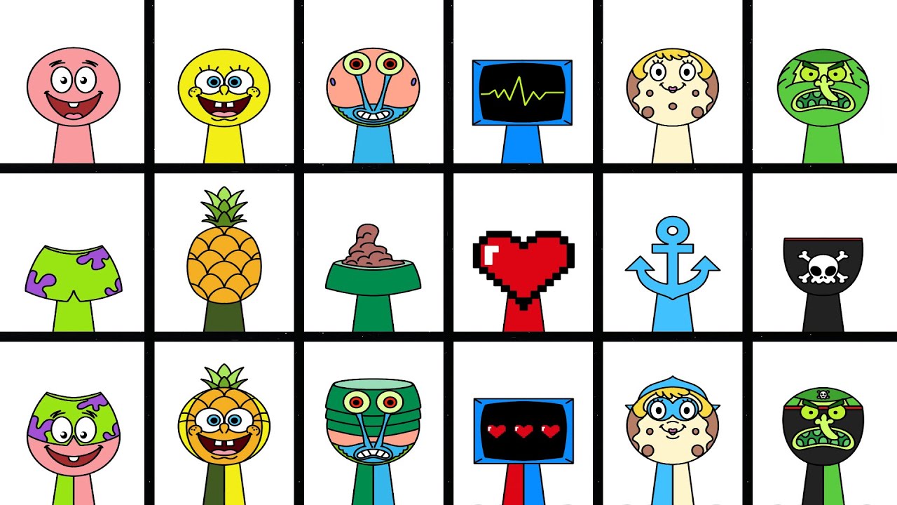 My Sprunki OC: Emoji 48 ( Emoji 43, 44, 45, 46, 47 vs Emoji 48 ) from Phase 1 to Phase 3!