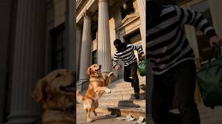 Golden Retriever Catches Bank Robber! #animals #animalrescue  #goldenretriever  #rescueefforts
