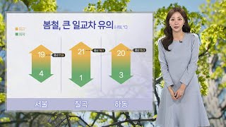 [날씨] 내일 한낮 20도 안팎 따뜻…대기 건조 / 연합뉴스TV (YonhapnewsTV)