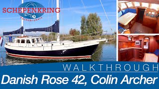 Danish Rose 42, Colin Archer for sale | Yacht Walkthrough | @ Schepenkring Lelystad | 4K