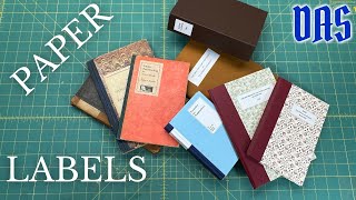 Paper Labels Adventures In Bookbinding