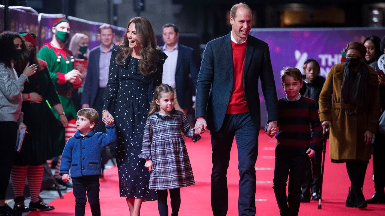 Cambridges make red carpet family debut as they attend London panto