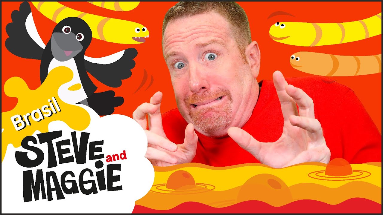 O Piso é Lava Story História para Crianças com Steve and Maggie Brasil