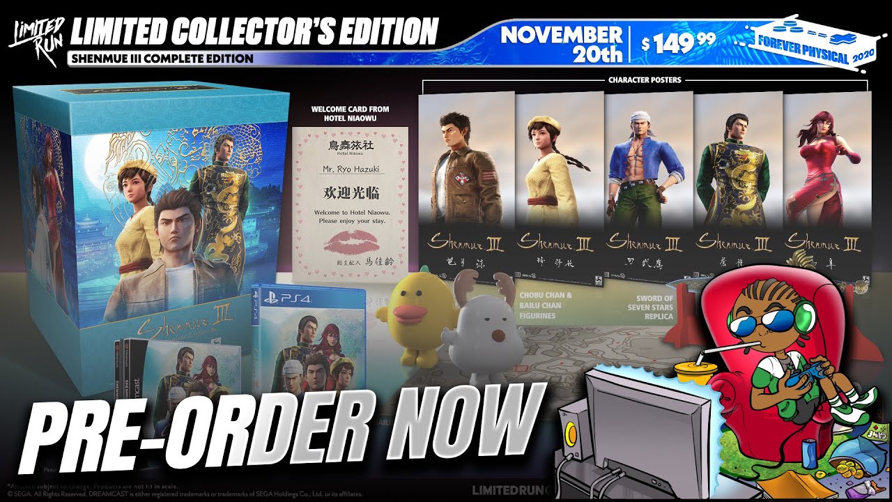 Shenmue III Complete Edition Collector's Edition & Shenmue III The