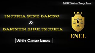 Injuria sine damno | Damnum sine injuria | law | llb | Easy Notes Easy Law.