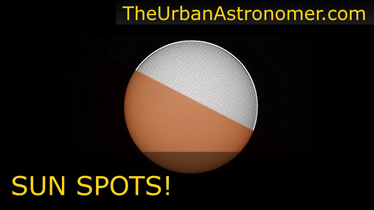 Sun Spots through Baader Aperture Solar Filter April 2020