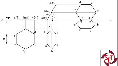 Projection of a hexagonal lamina using Solid Edge