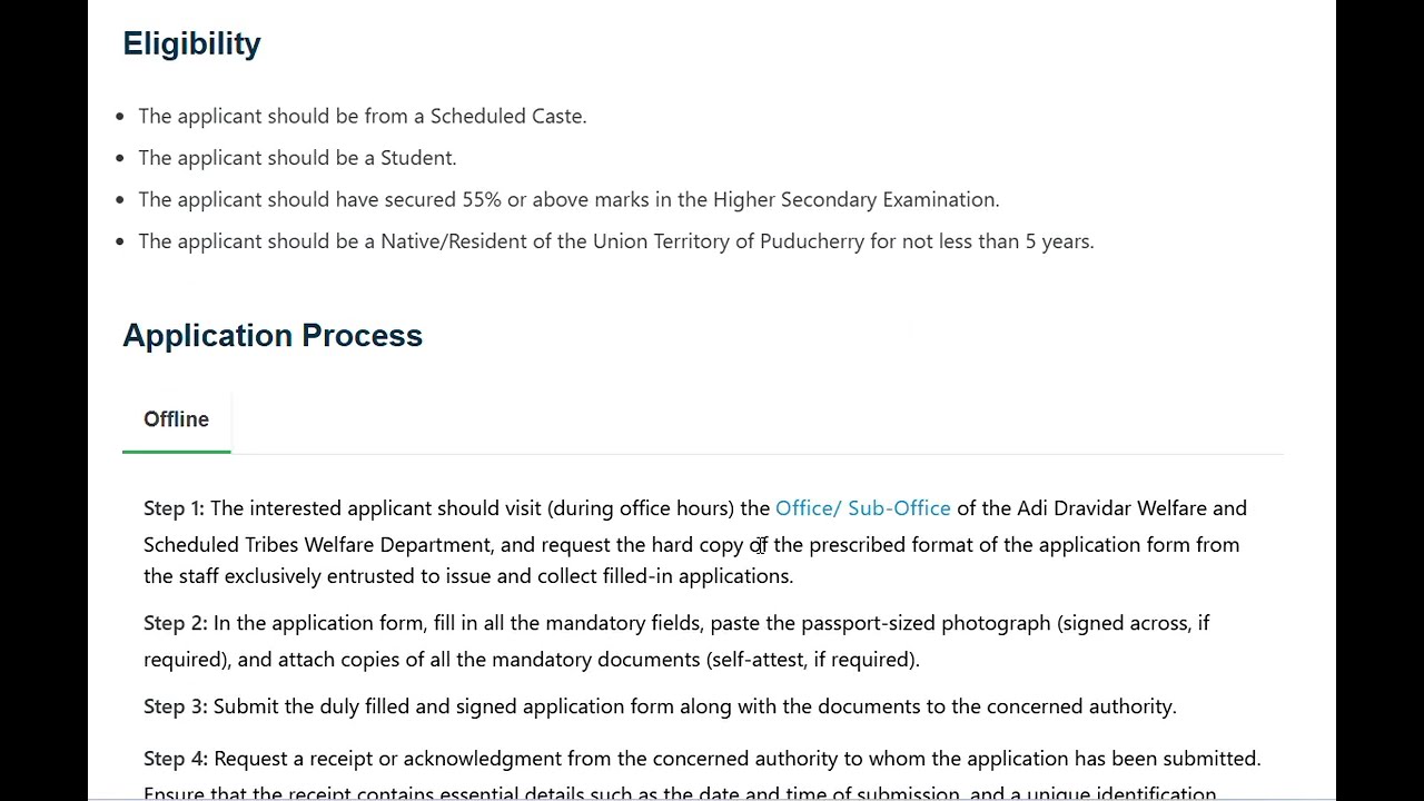 Dr  B R  Ambedkar Memorial Award to Scheduled Caste Students