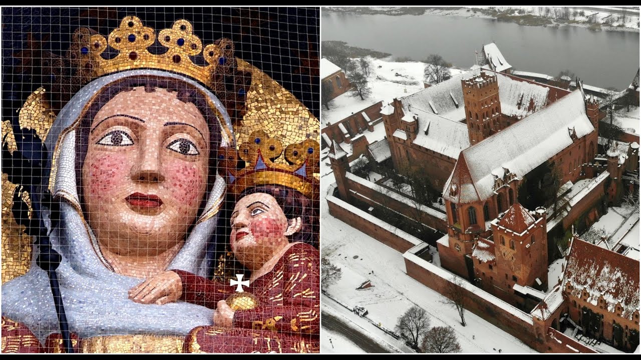 Monumentalna figura Madonny na zamku malborskim