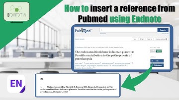 How to insert references from Pubmed on Word manuscript using Endnote #endnote #reference #pubmed