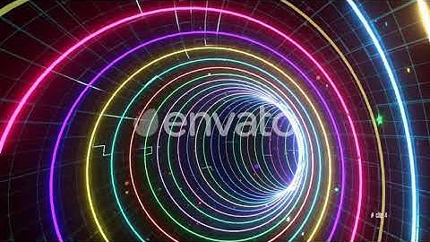 Colorful Disco Tunnel VJ Pack | Motion Graphics - Videohive template