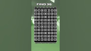 Test Your Observation Skills With This FAST Number Game! #shorts