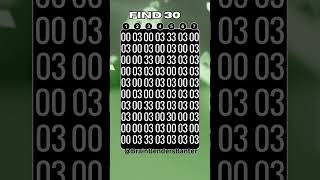 Test Your Observation Skills With This FAST Number Game! #shorts