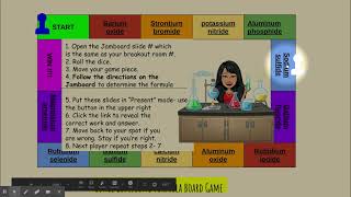 Google Slides Board Game - Ionic Compound Formulas