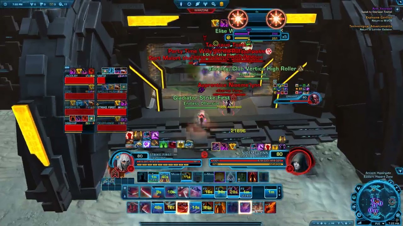 SWTOR PVP - Immortal Juggernaut - Ancient Gate - one man army