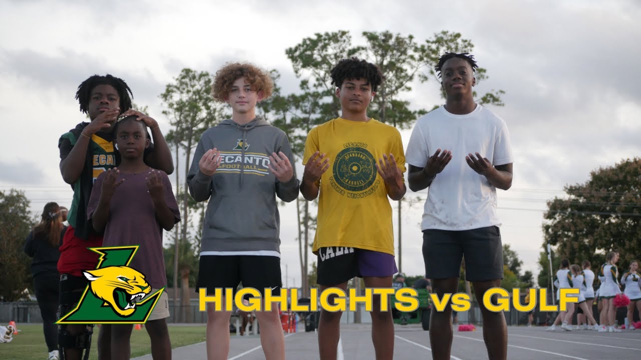 Sights and Sounds Lecanto vs Gulf High school football INSANE PLAYS