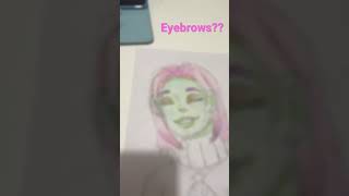 Letting a random color generator finish my drawing! #art #christmas #colors