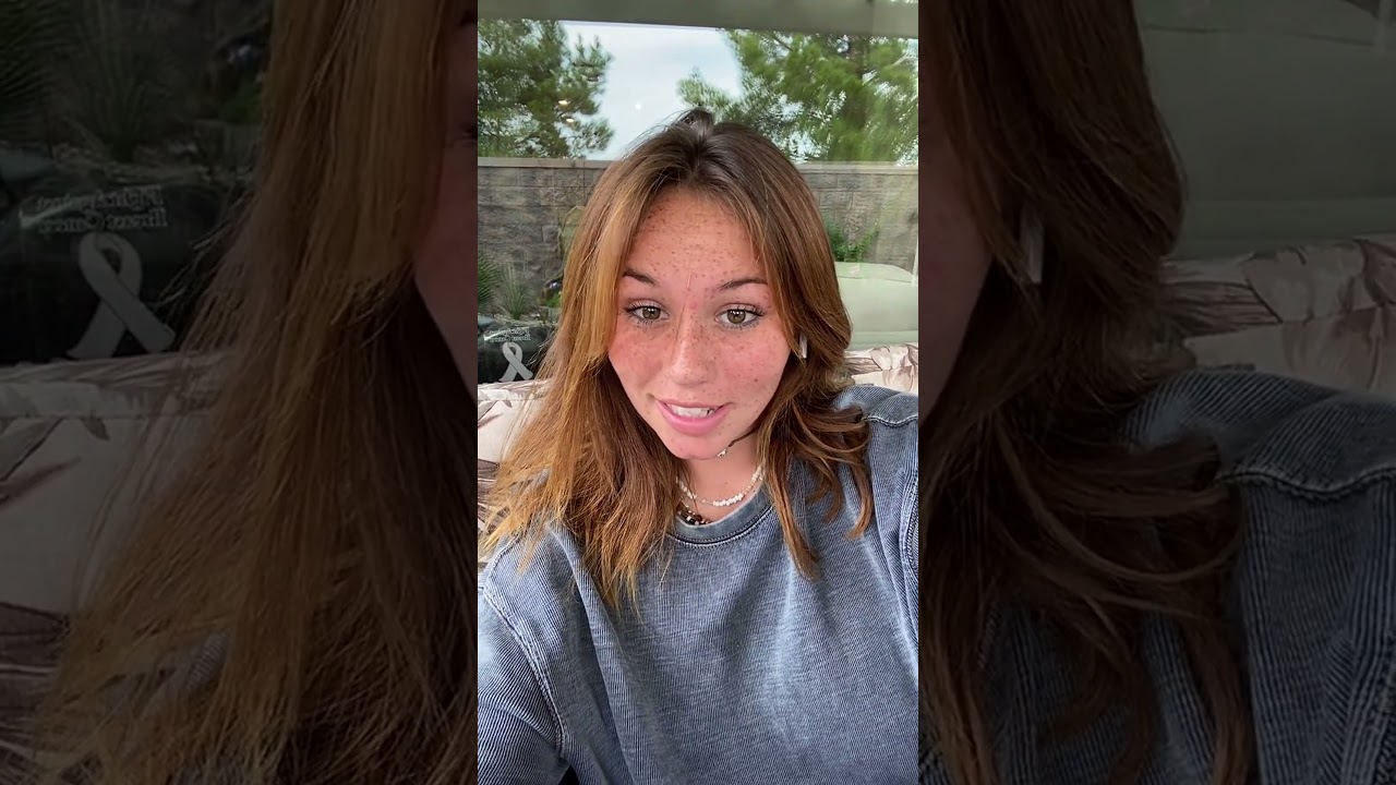 A girl's casual indoor moment with music.