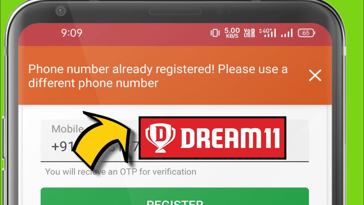 Phone number already registered problem solve in Dream 11 | phone number already registered kya kare