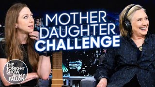 Mother Daughter Challenge With Hillary And Chelsea Clinton The Tonight Show Starring Jimmy Fallon