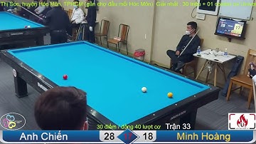 Anh Chiến vs Minh Hoàng | Giải bida 3 băng CLB Út Nhi mở rộng 2021