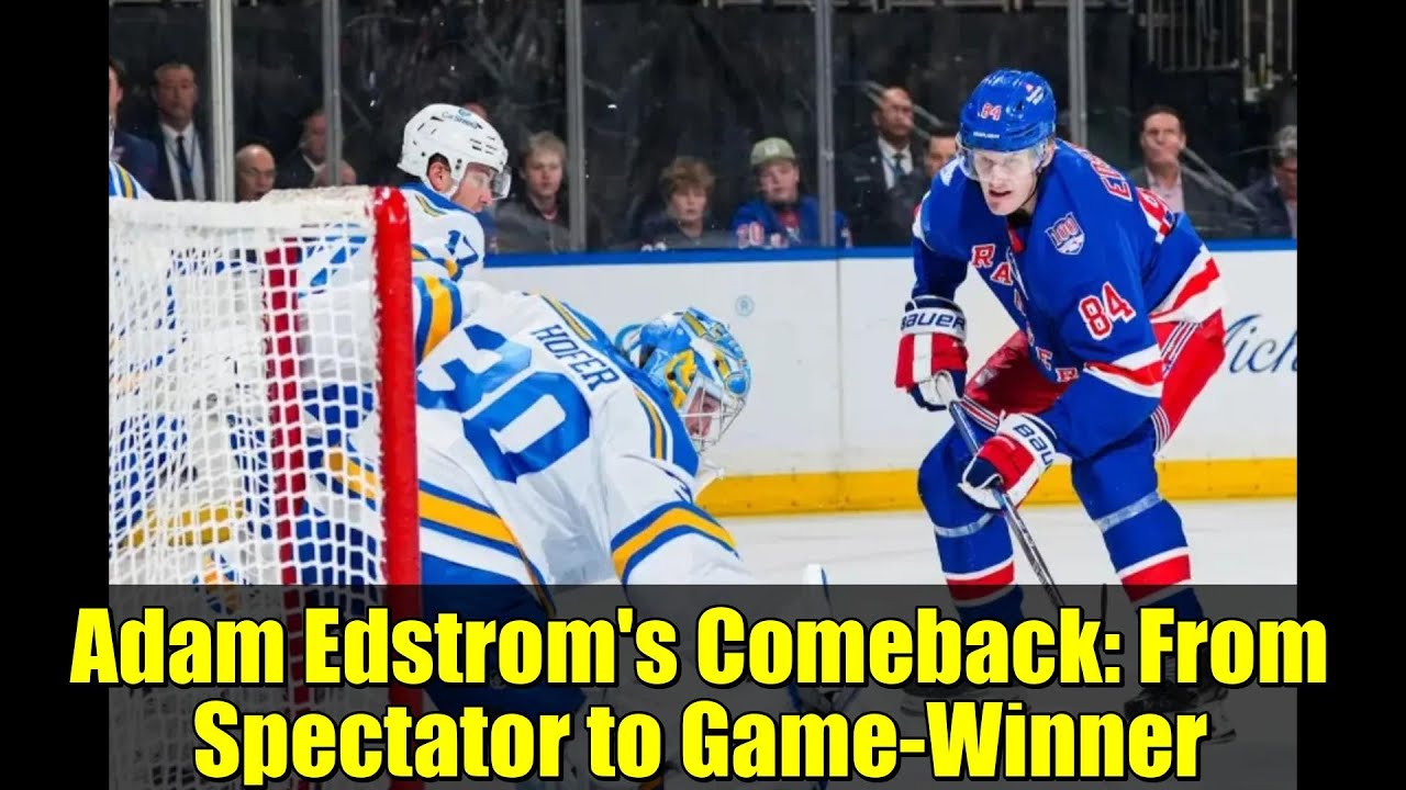 Adam Edstrom's Comeback: From Spectator to Game-Winner