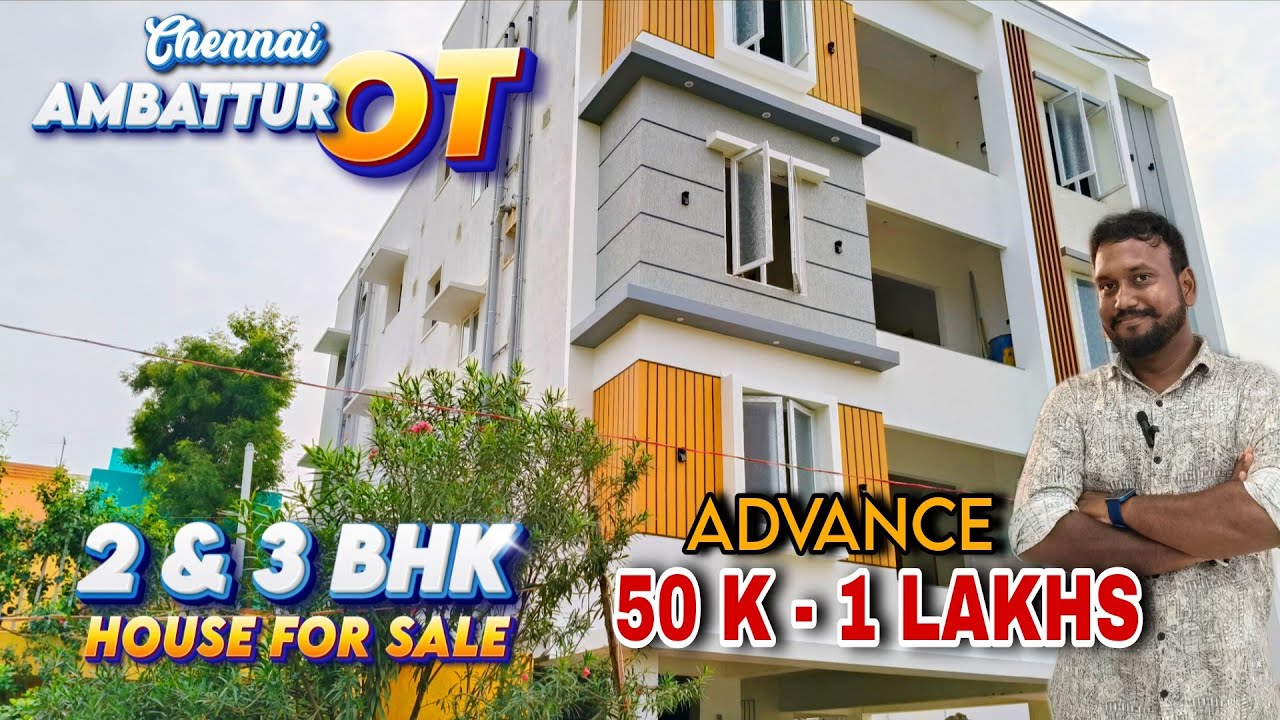 😍2 & 3BHK House For Sale in Ambattur🤩 Ready To Move😍Low Budget Flats 