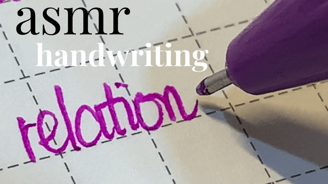 asmr handwriting | english asmr