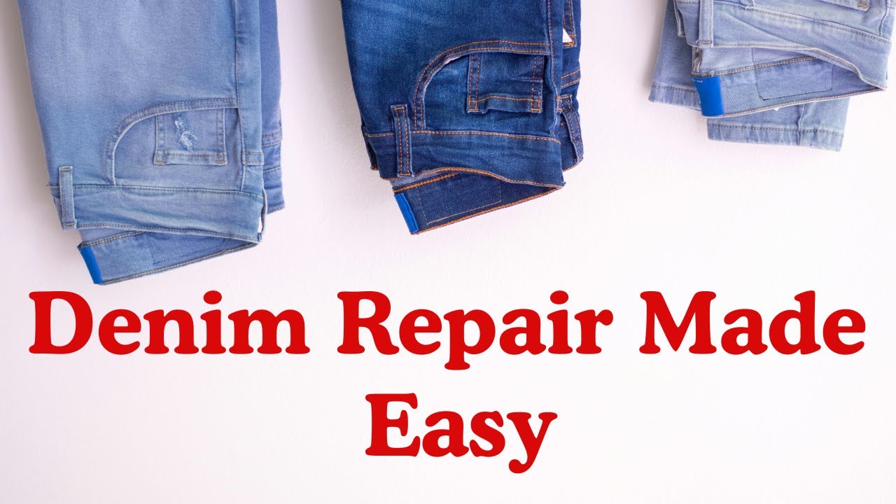 How to Fix a Hole in Jeans with a Sewing Machine (Invisible Repair)
