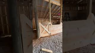 Amazing Pole barn horse stall build #polebarn #diy #construction