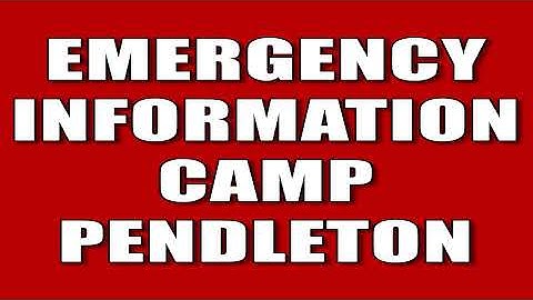 Camp Pendleton Incident Information