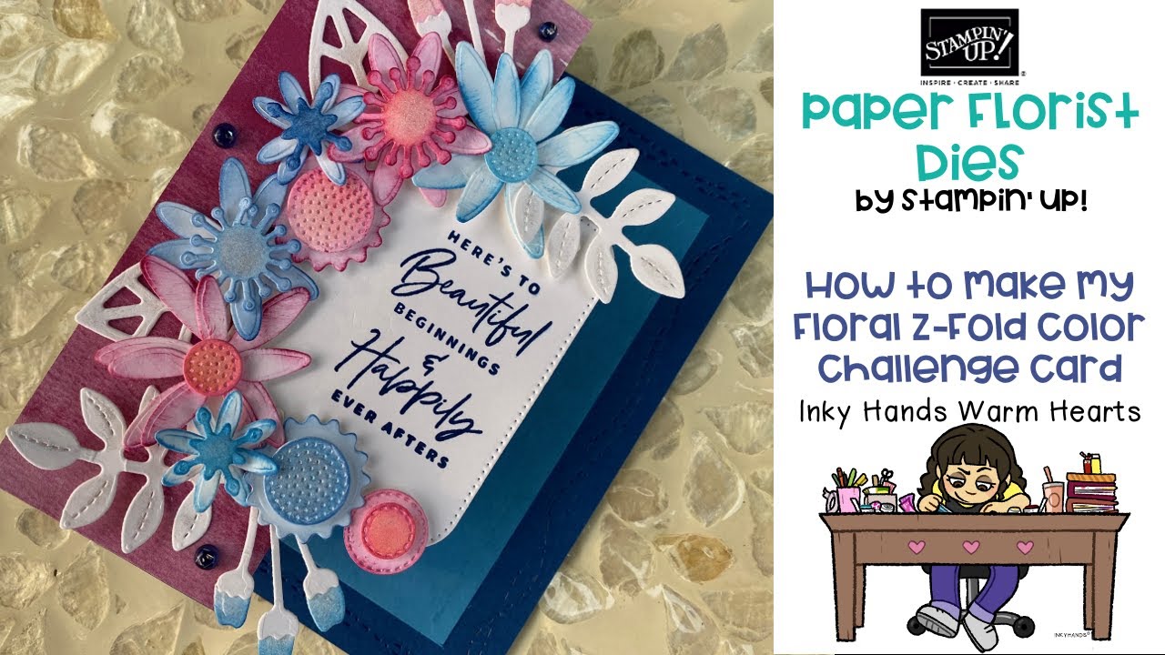 🌸 How to Make My Floral Z-Fold Card - GDP397 - Paper Florist - Stampin ...