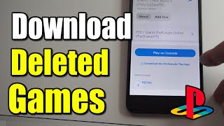 How to Download Deleted Games to PS5 using your Phone (PlayStation App)