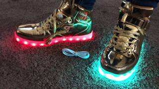 Saguaro $27 gold led light up shoes 